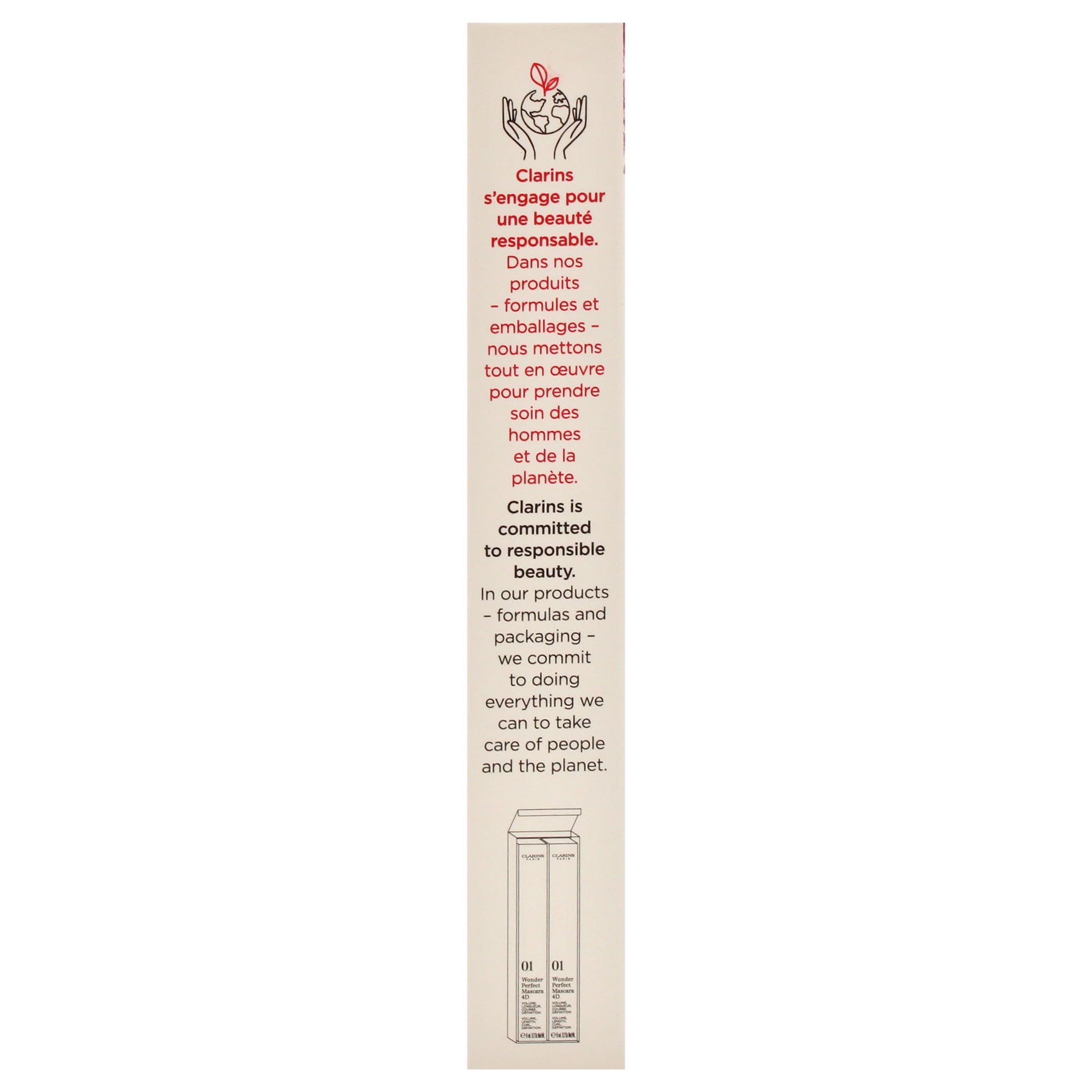 Clarins Wonder Perfect 4D Black Mascara Duo Set 2x 8ml Wonder Perfect 4D Black Mascara