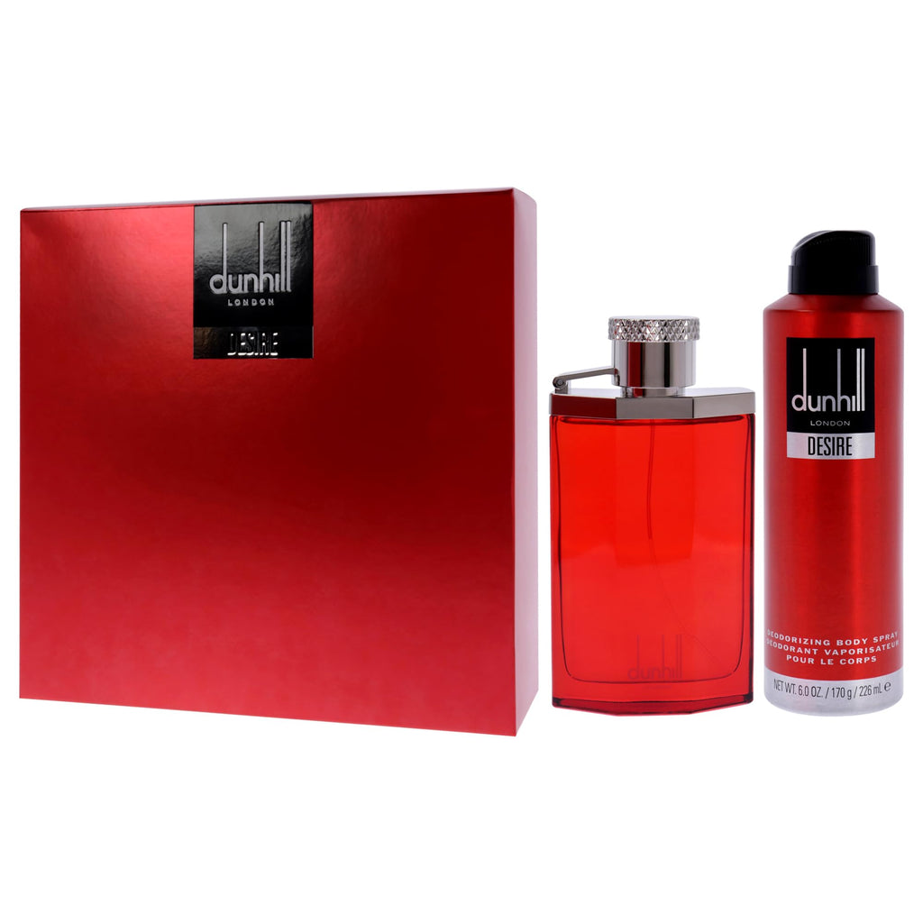 Dunhill Desire Red Gift Set 100ml EDT + 226ml Deodorant Spray