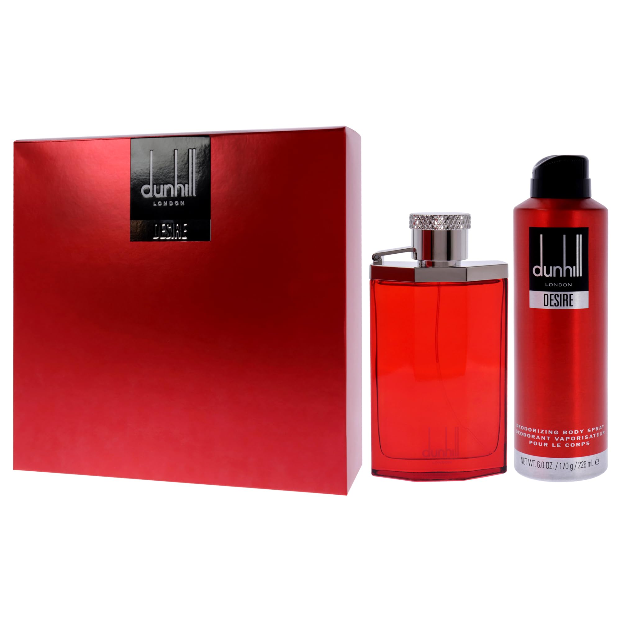 Dunhill Desire Red Gift Set 100ml EDT + 226ml Deodorant Spray