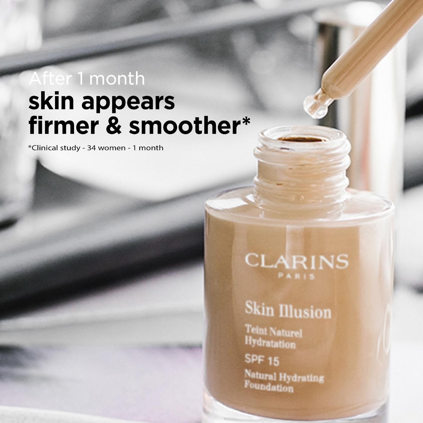 Clarins Skin Illusion Natural Radiance Foundation SPF15 30ml - 110 Honey