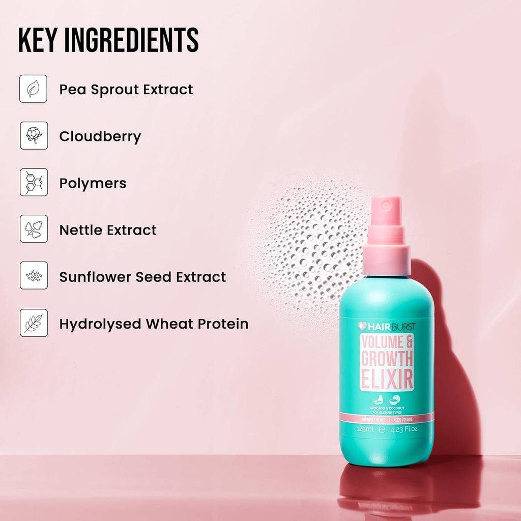 Hairburst Original Trio Bundle - Shampoo 350ml - Conditioner 350ml - Elixir Spray 12ml