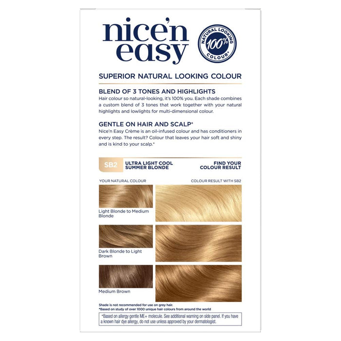 Nice & Easy Care Colour Ultra Light Natural Beach Blonde SB2