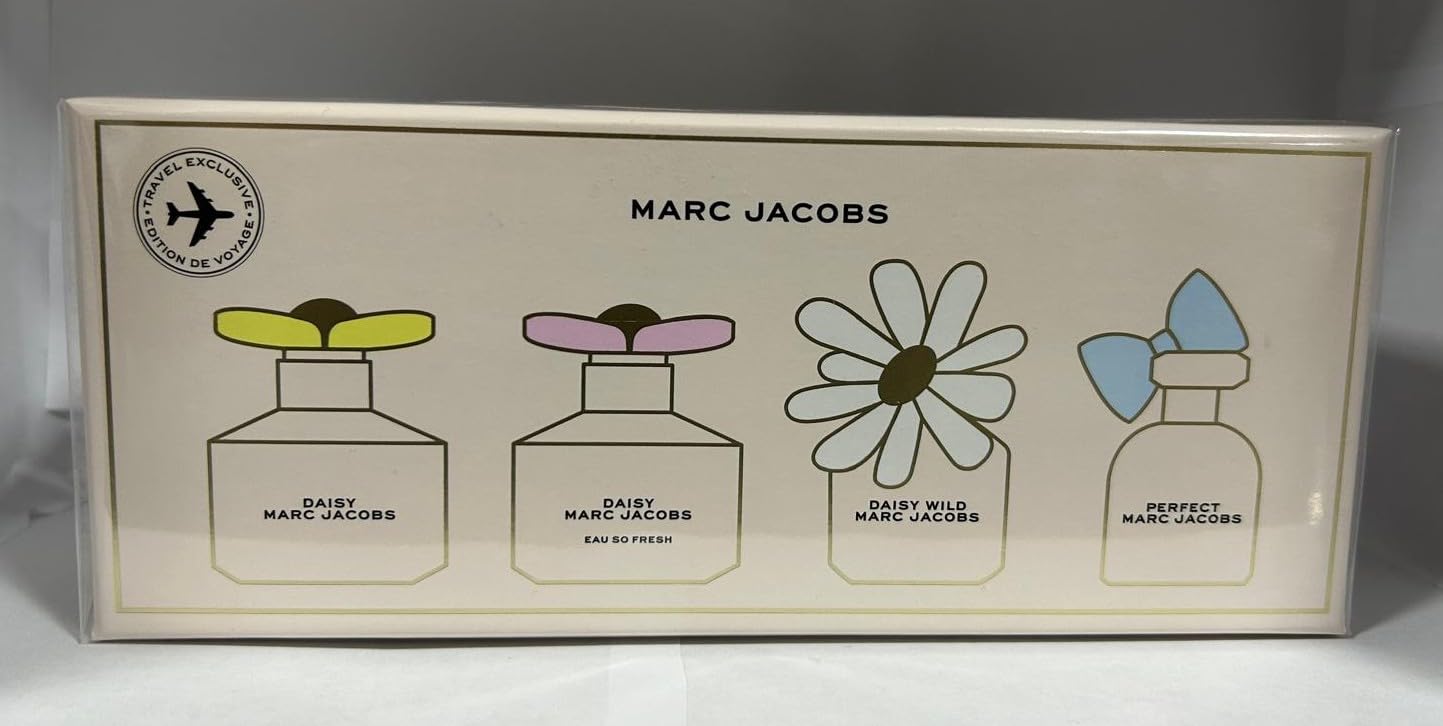 Marc Jacobs Miniature Gift Set 5ml Perfect EDP + 4ml Daisy Wild EDP + 4ml Daisy Eau So Fresh EDT + 4ml Daisy EDT
