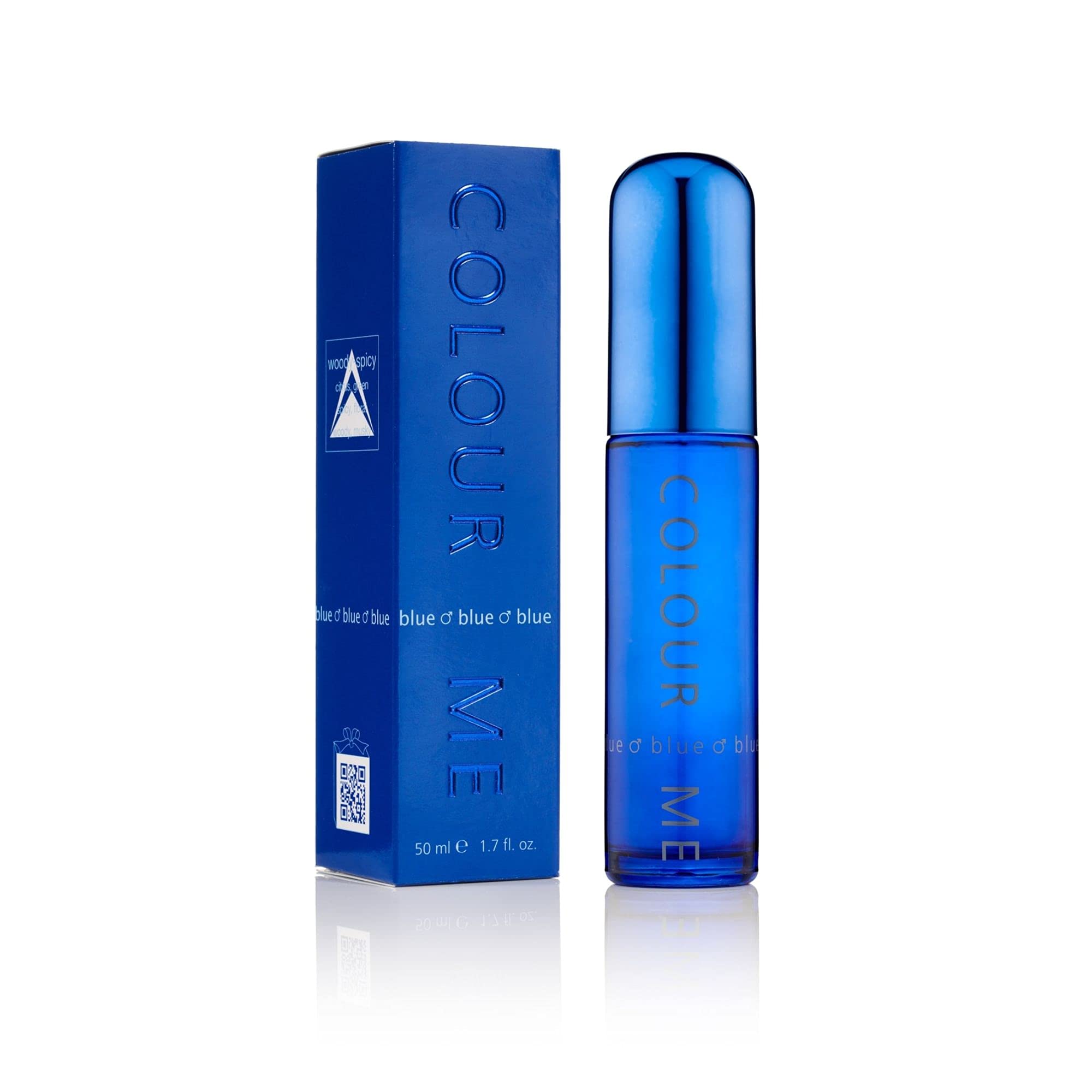 Colour Me Blue Gift Set 50ml EDT Spray + 10ml Roll-on Perfume - Eau de Toilette at MyBeautyBoutique by Colour Me