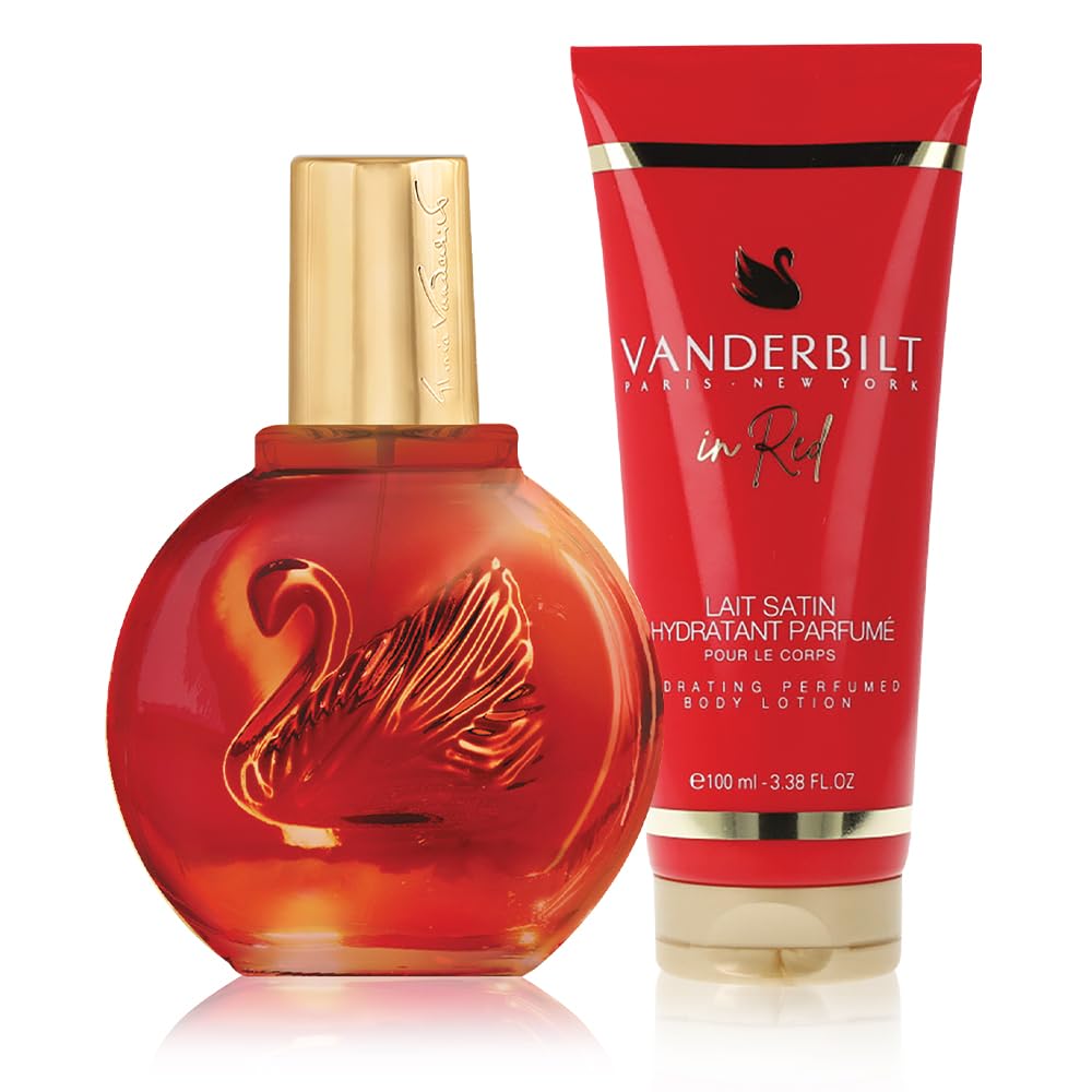 Gloria Vanderbilt In Red Gift Set 100ml EDT + 100ml Body Lotion