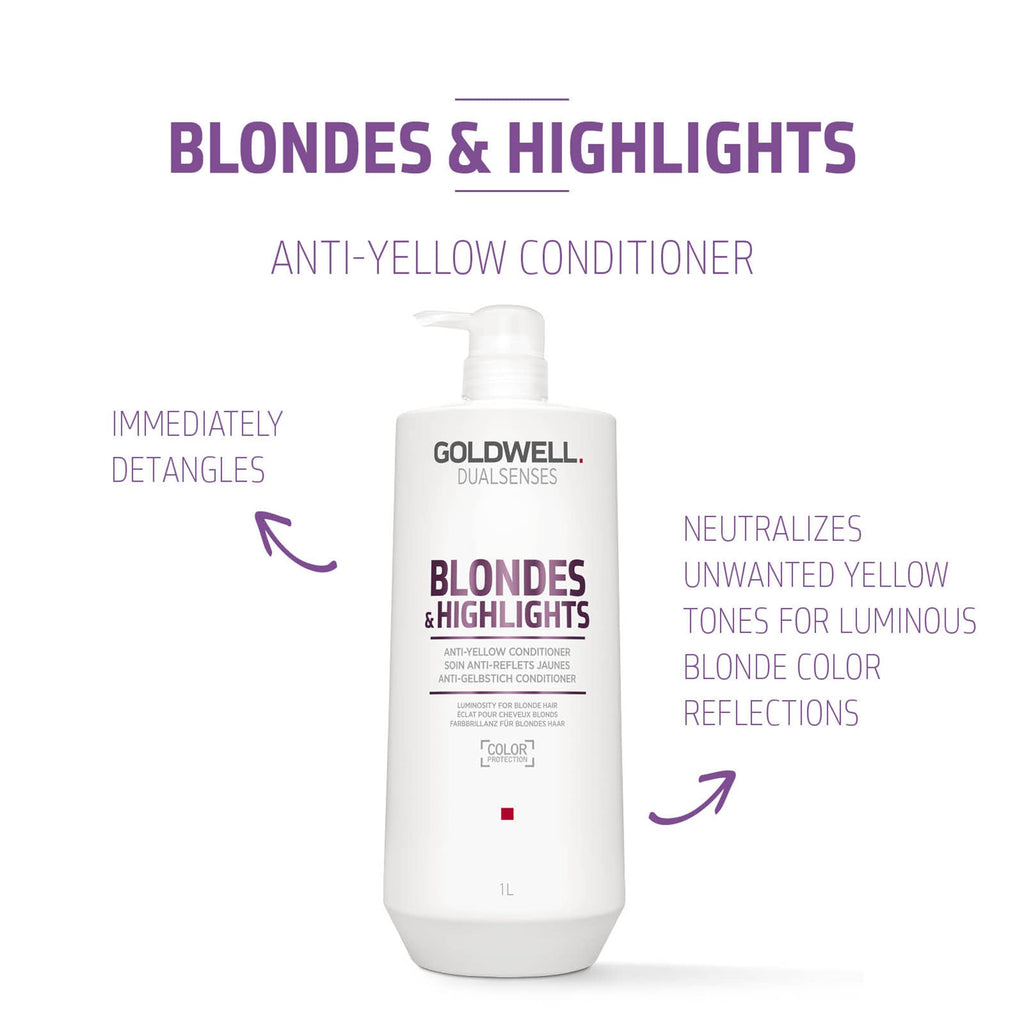 Goldwell Dualsenses Blonde & Highlights Anti-Yellow Conditioner 1000ml