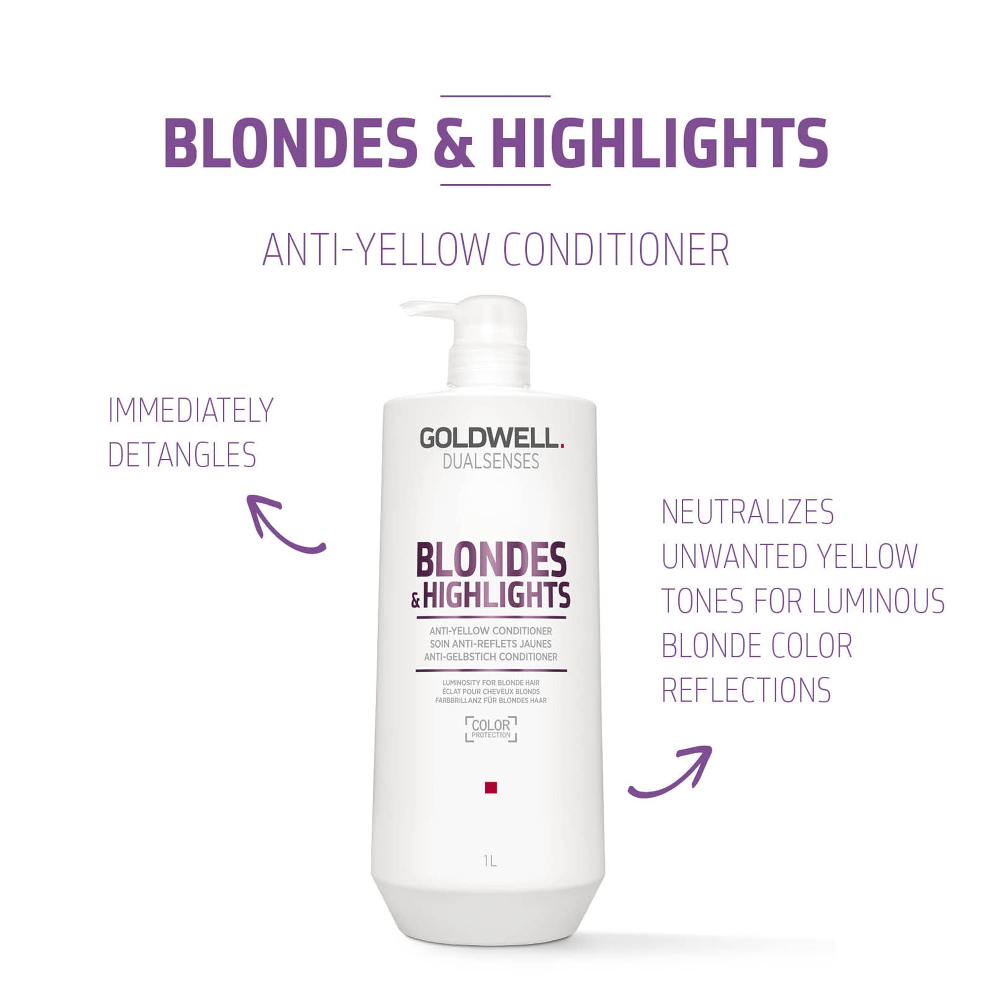 Goldwell Dualsenses Blonde & Highlights Anti-Yellow Conditioner 1000ml