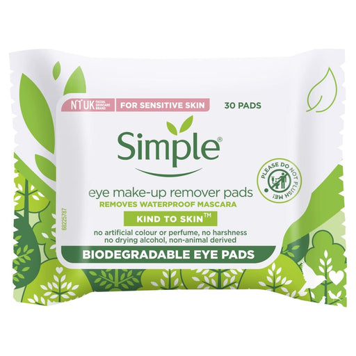 Simple Eye Makeup Remover Pads All Skin Types 