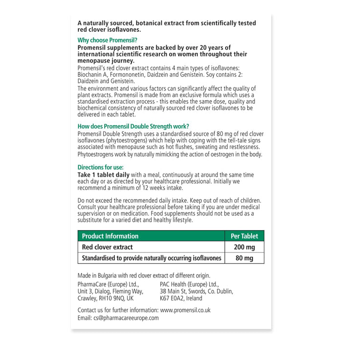 Promensil Menopause Double Strength Tablets 