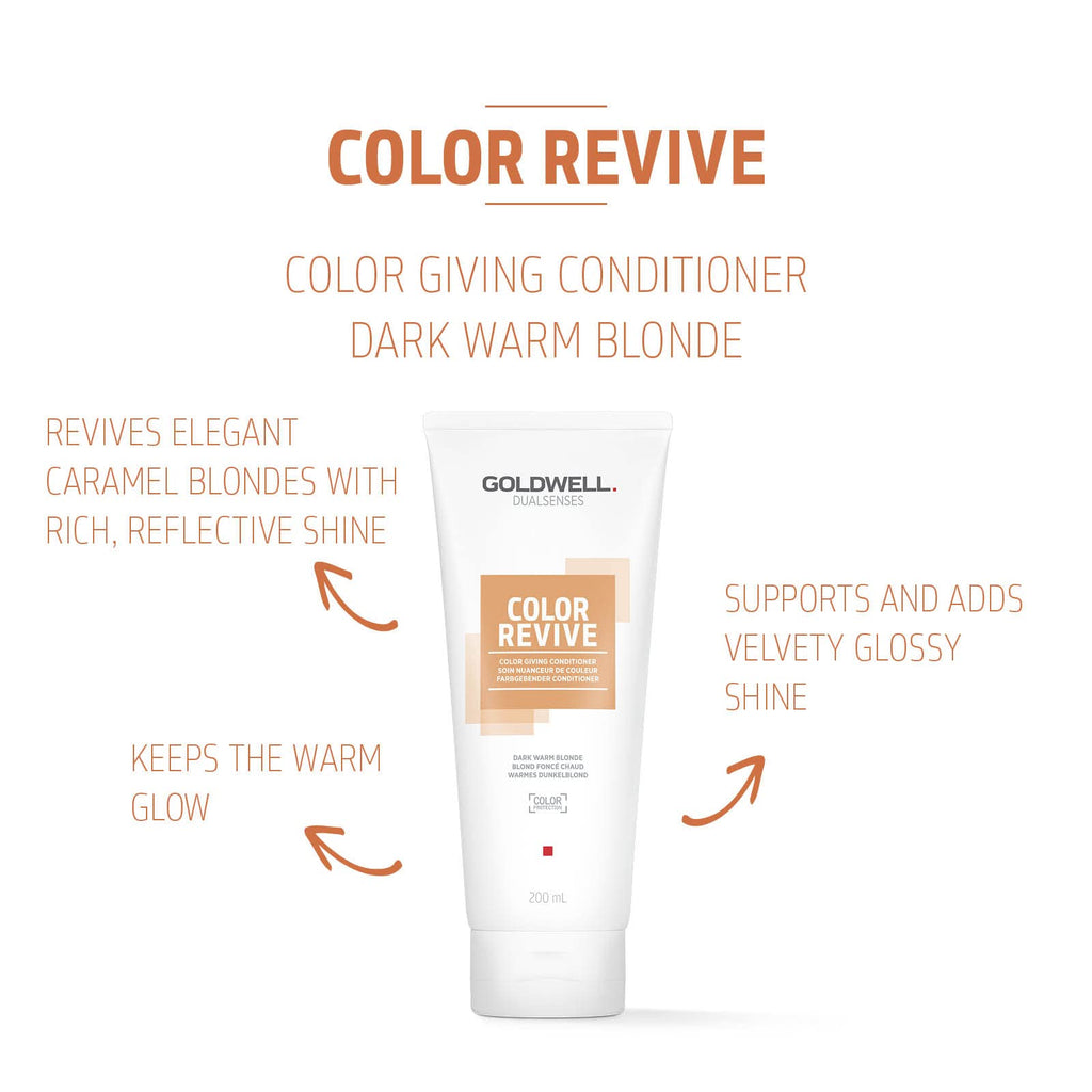 Goldwell Dualsenses Color Revive Color Giving Conditioner 200ml - Dark Warm Blonde