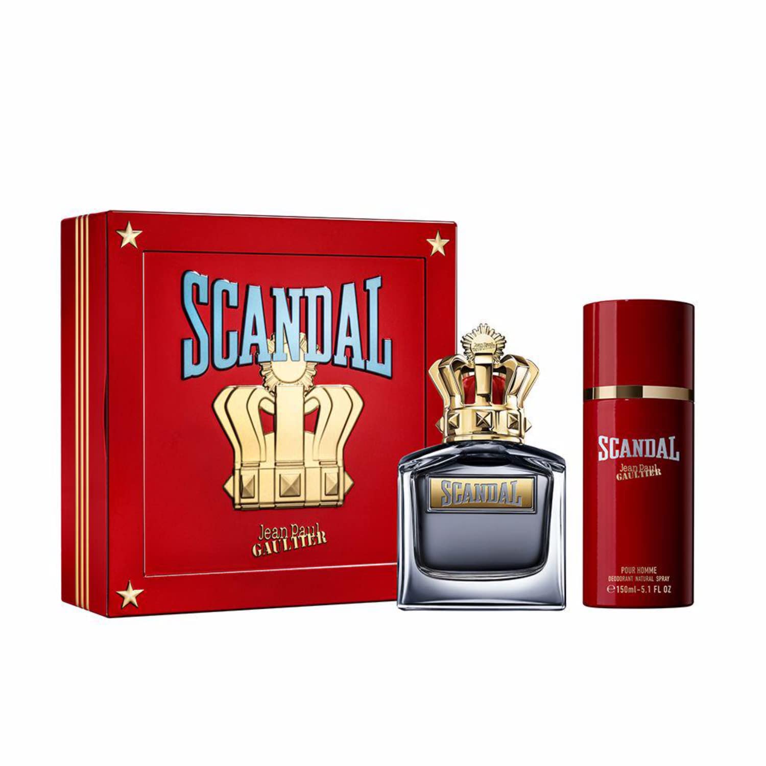 Jean Paul Gaultier Scandal Pour Homme Gift Set 100ml EDT + 10ml EDT + 75ml Shower Gel + 10ml EDT - Eau De Toilette at MyBeautyBoutique by JEAN PAUL GAULTIER