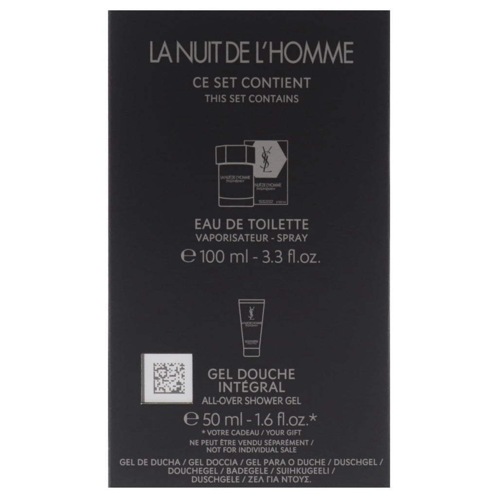 Yves Saint Laurent La Nuit de L'Homme Gift Set 100ml EDT + 50ml Shower Gel
