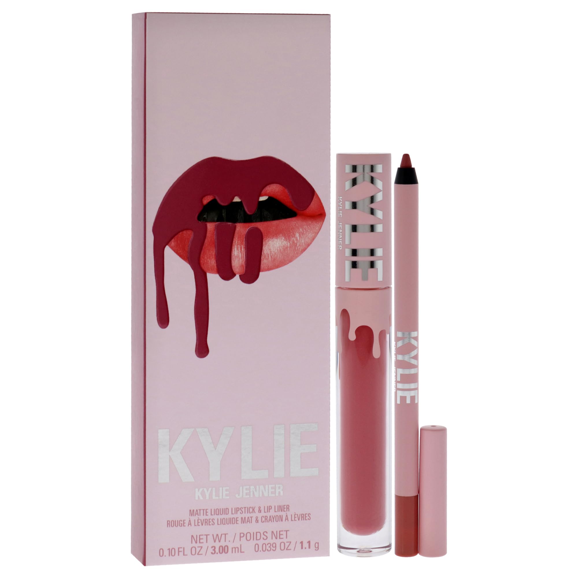 Kylie Cosmetics Matte Lip Kit 3ml Liquid Lipstick + 1.1g Lip Liner - Snow Way Bae