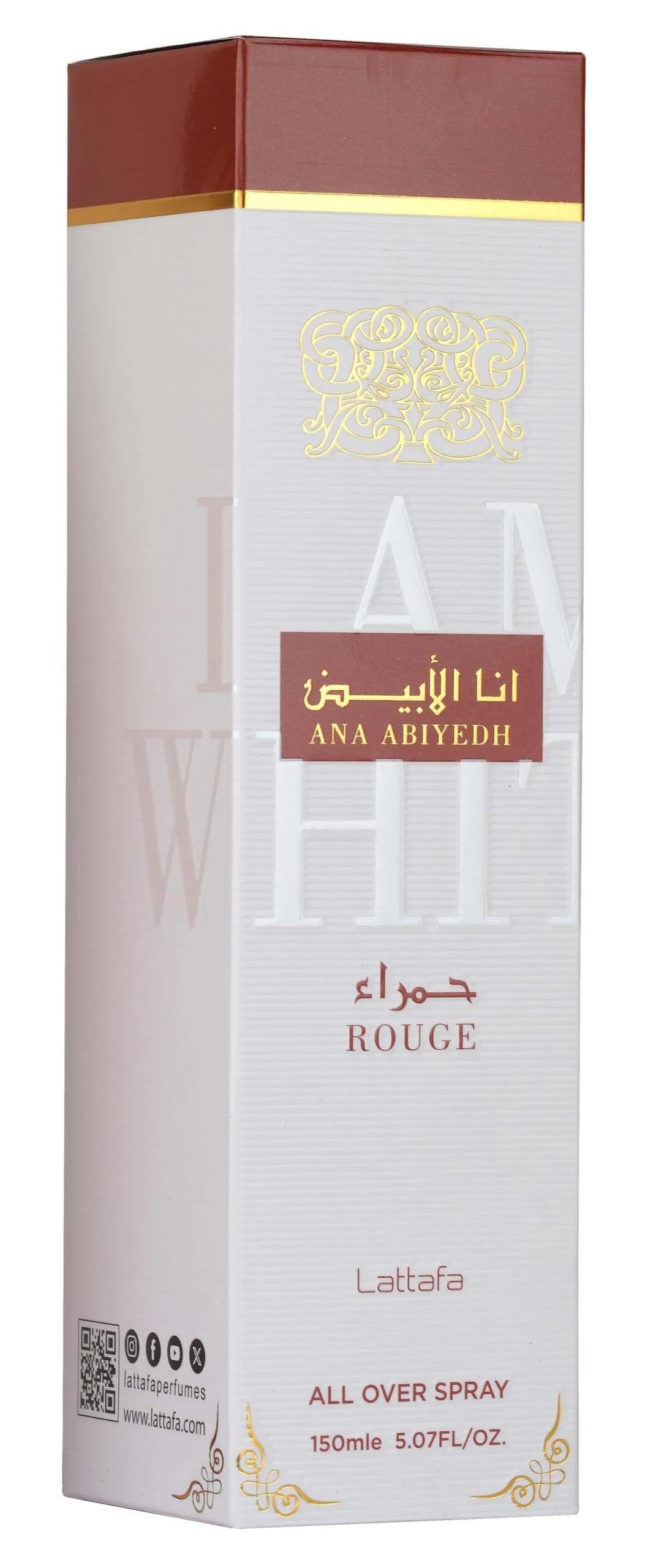 Lattafa Perfumes Ana Abiyedh Rouge All Over Body Spray 150ml