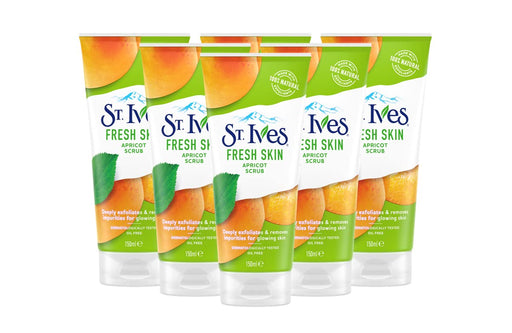 St. Ives Fresh Skin Invigorating Apricot Face Scrub 6 x 150ml