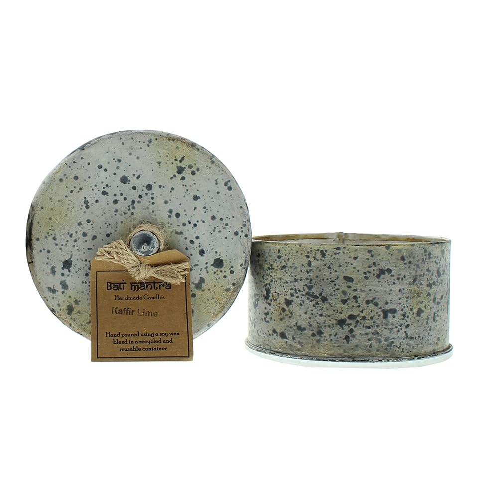 Bali Mantra Victorian Tin Round Kafir Lime Candle 280g