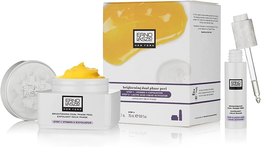 Erno Laszlo Brightening Dual-Phase Peel Gift Set 50ml Exfoliator + 25ml Peel