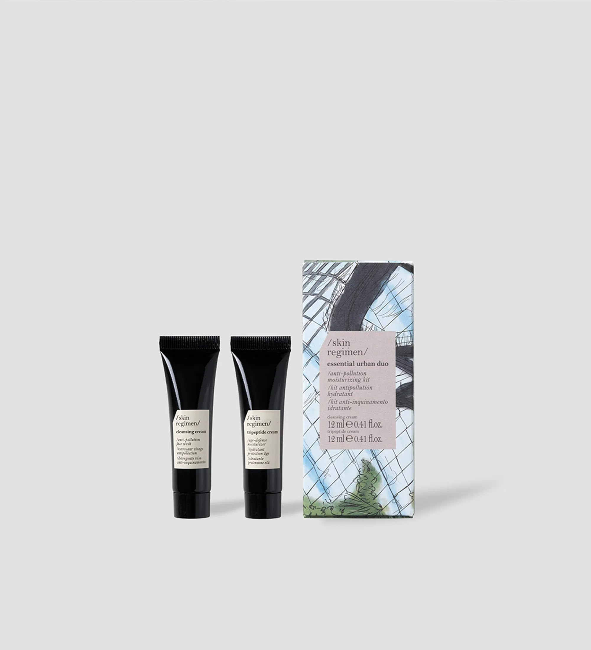 Comfort Zone Skin Regimen Essential Urban Duo Gift Set 12ml Cleansing Cream + 12ml Tripeptide Cream