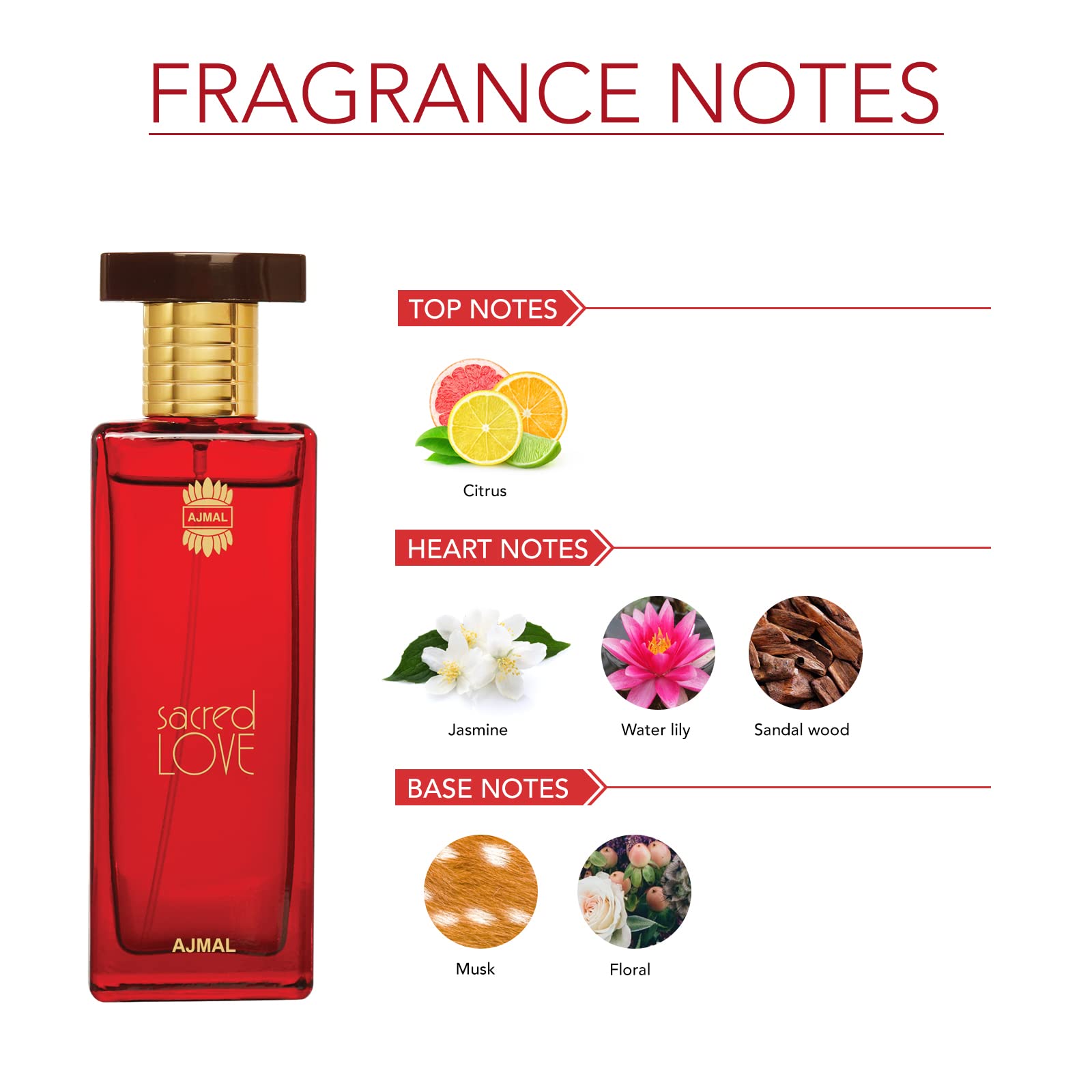 Ajmal Sacred Love Eau De Parfum 50ml Spray