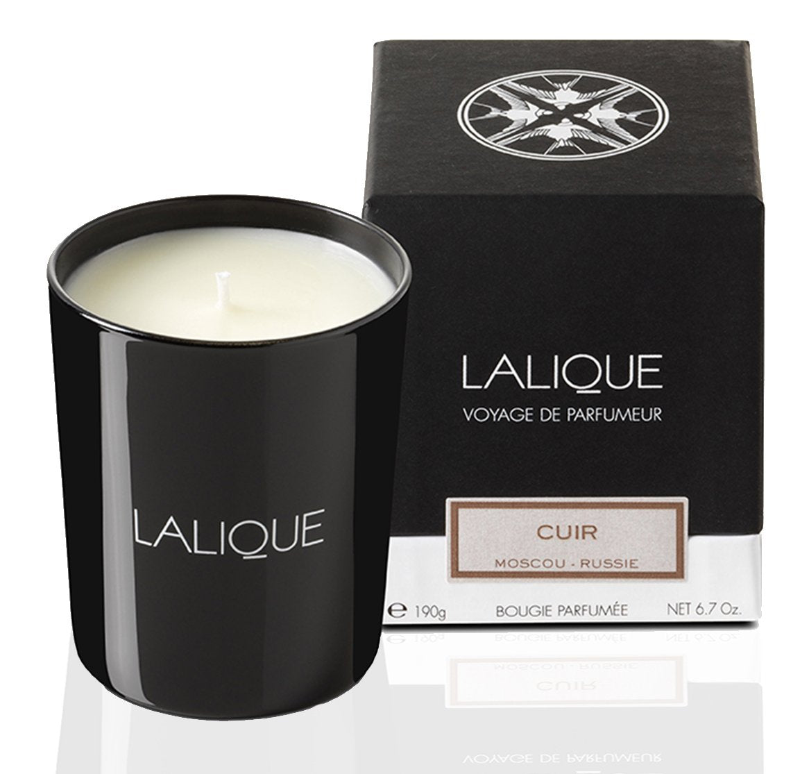 Lalique Candle 190g - Cuir Moscou