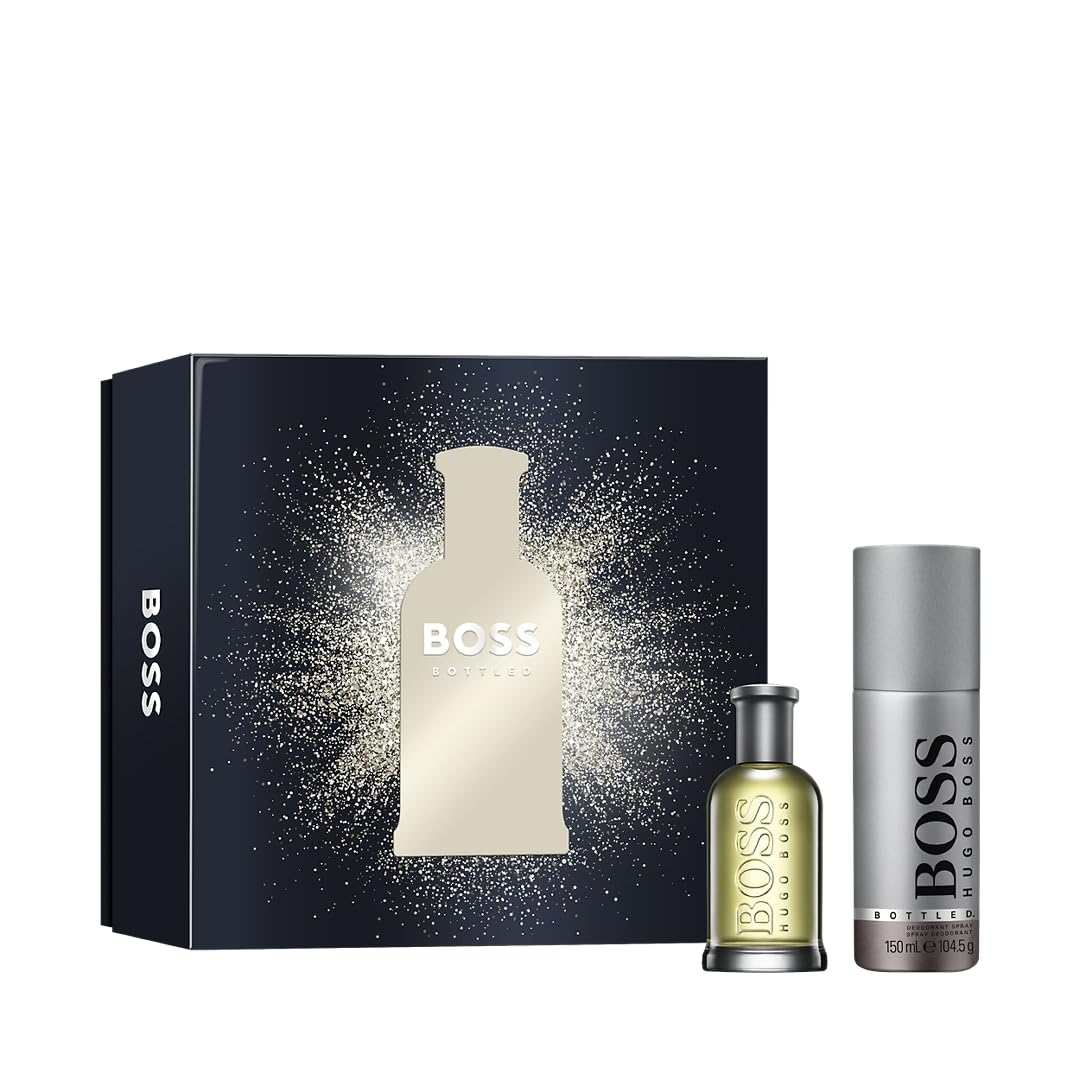 Boss Bottled EDT 50Ml + Deo Spray 150Ml Gs - Gift Set at MyBeautyBoutique by BOSS