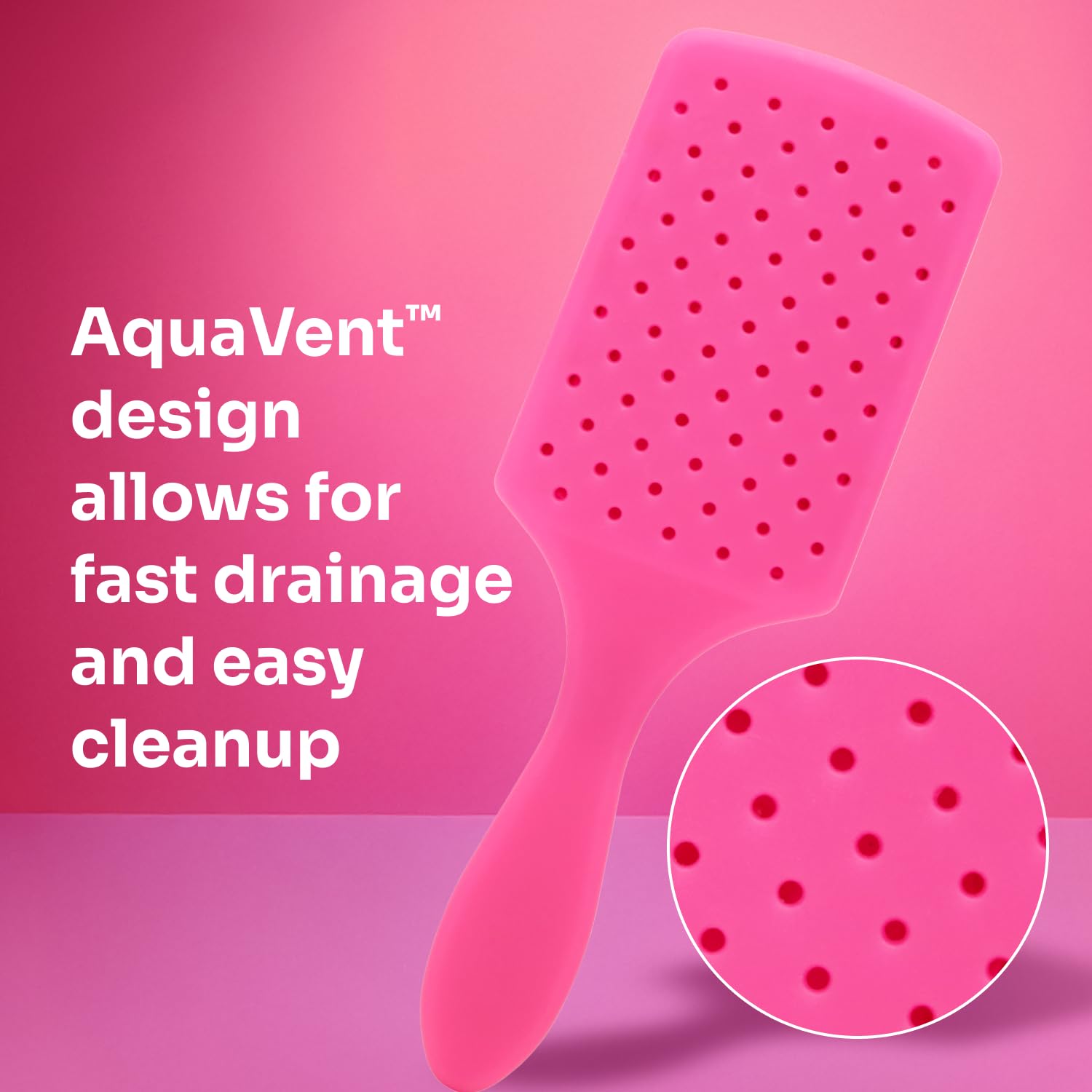 Wet Brush Paddle Detangler Hair Brush - Pink