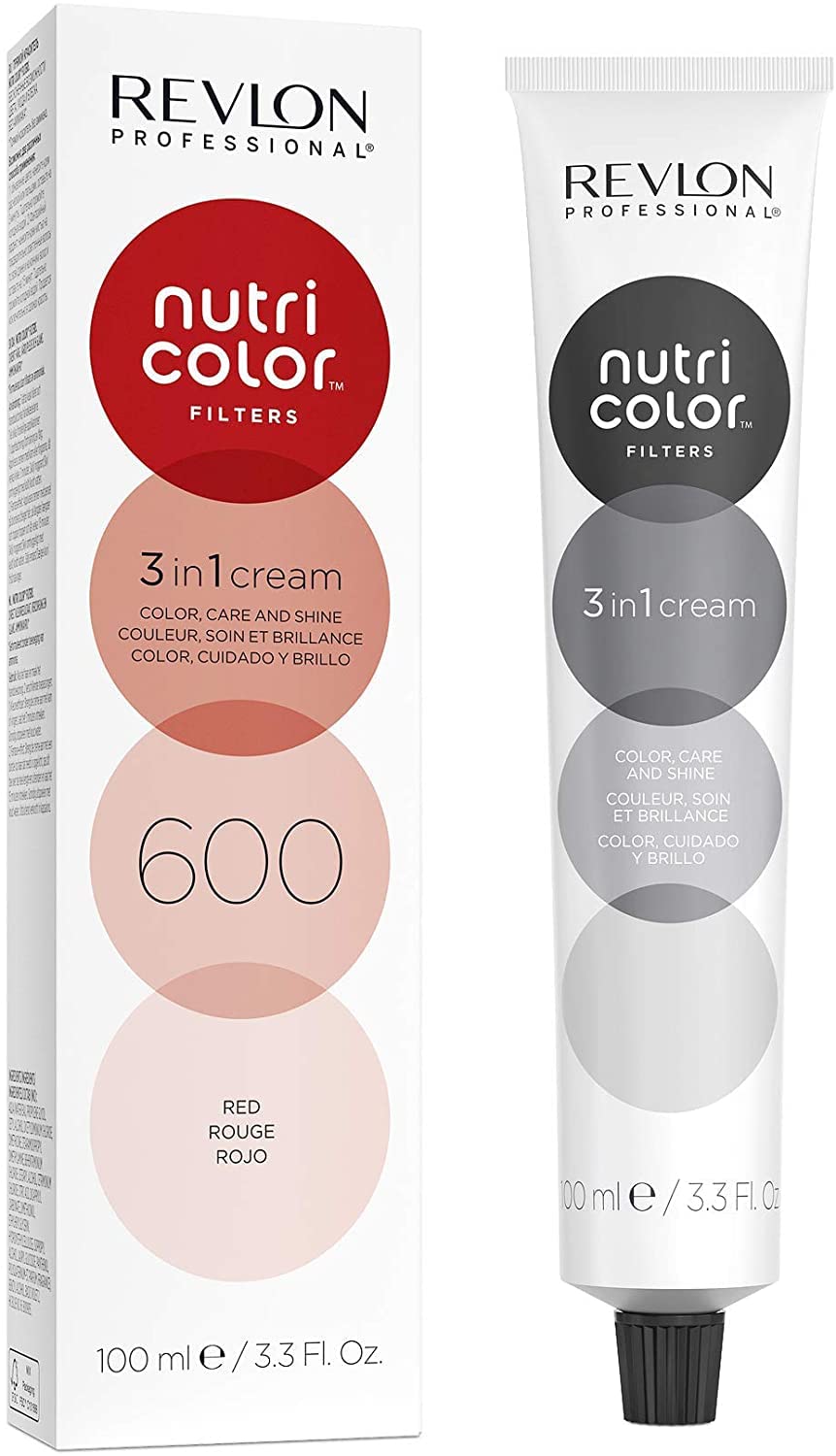Revlon Nutri Color Filters 600 Red 3 In 1 Hair Colour 100ml