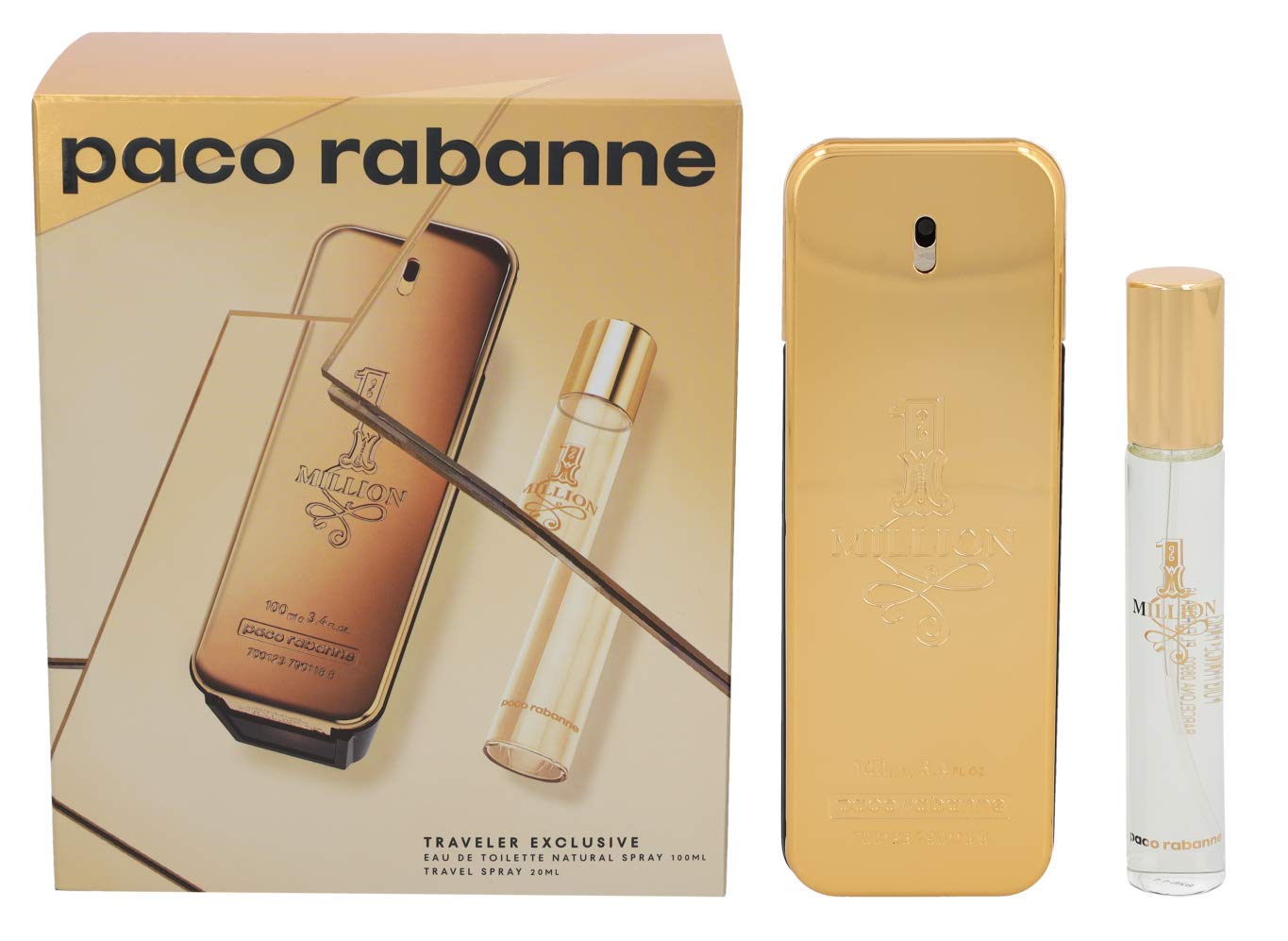 Paco Rabanne 1 Million Gift Set 100ml EDT + 20ml EDT