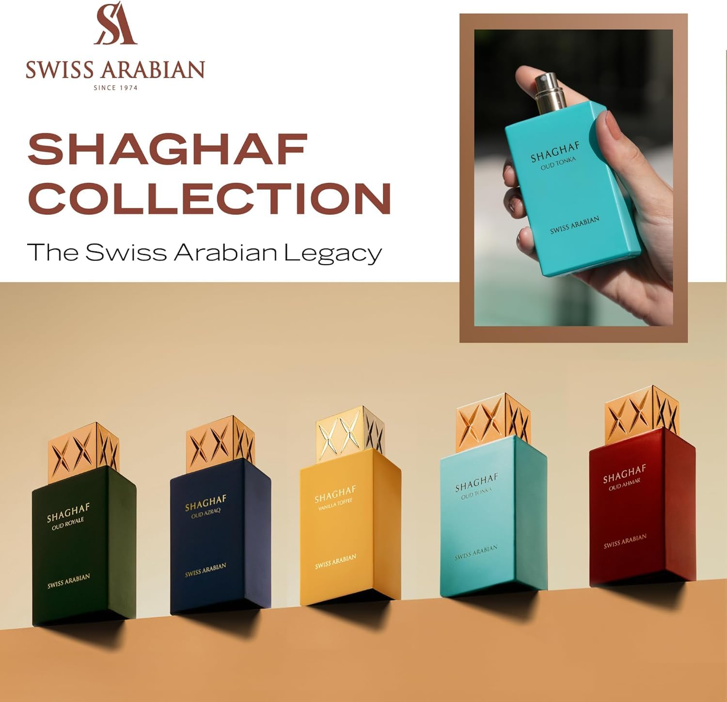 Swiss Arabian Shaghaf Oud Tonka Eau de Parfum 75ml Spray