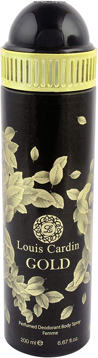 Louis Cardin Gold Perfumed Deodorant Spray 200ml