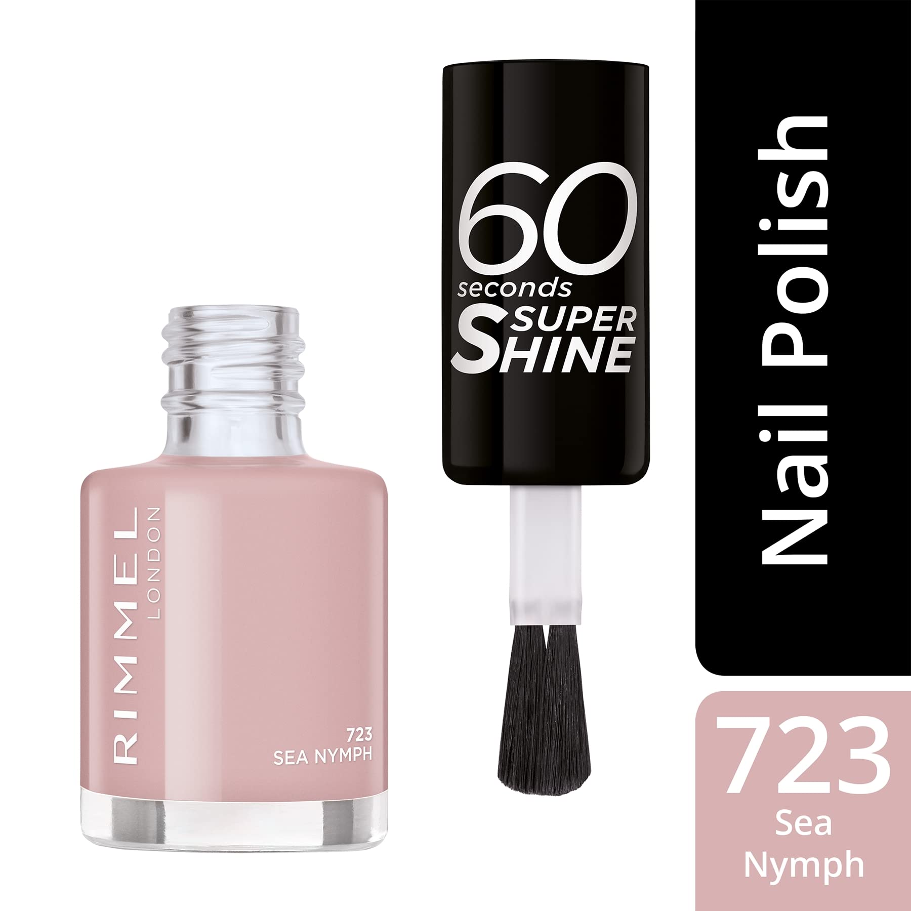 Rimmel 60 Seconds Super Shine Nail Polish 8ml - 723 Sea Nymph