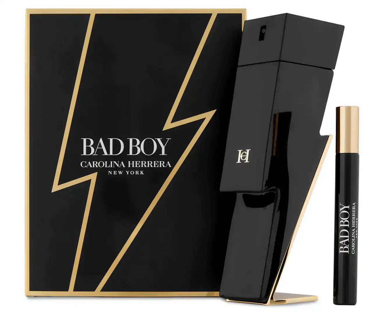 Carolina Herrera Bad Boy Cobalt Gift Set 100ml EDP + 100ml Shower Gel + 10ml EDP - Fragrance at MyBeautyBoutique by Carolina Herrera