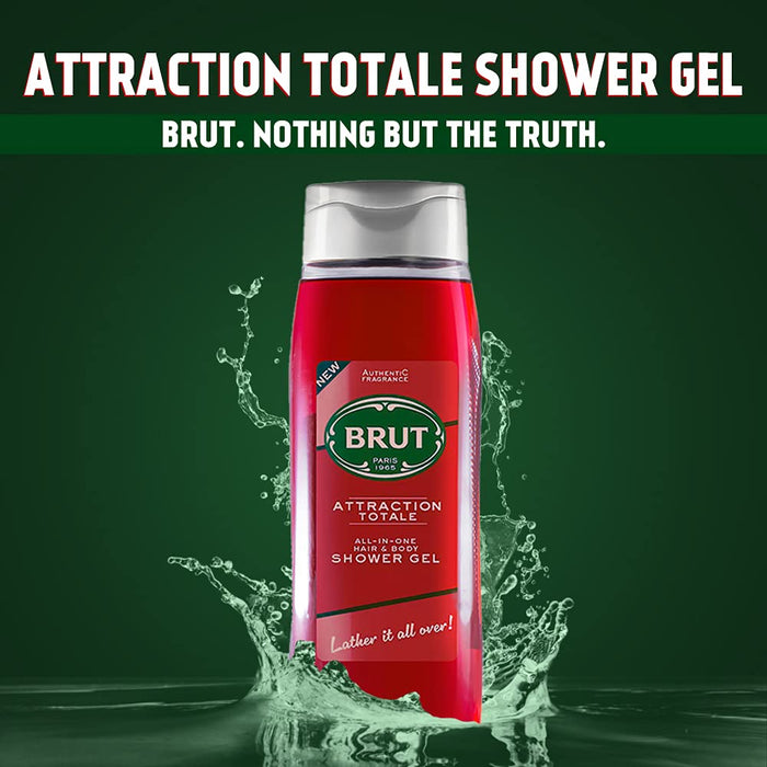 Brut Attraction Totale Shower Gel 500ml