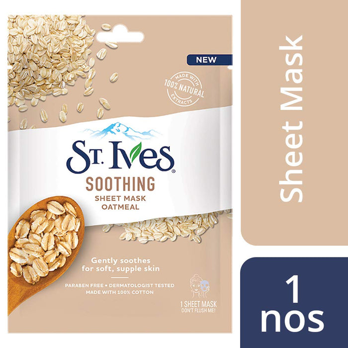 St. Ives Oatmeal Soothing Sheet Mask 23ml - 1 Sheet