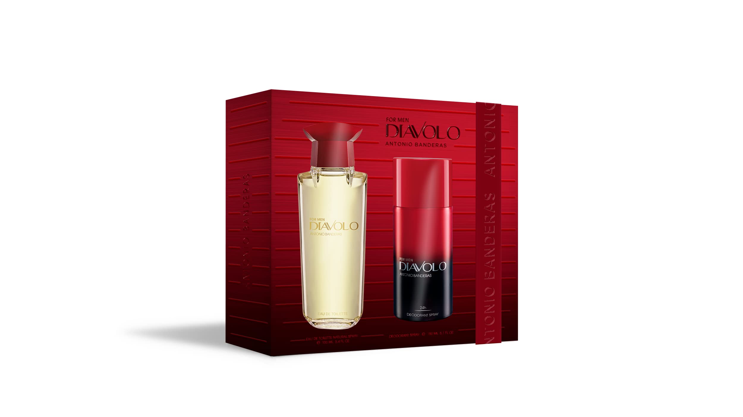 Antonio Banderas Diavolo For Men Gift Set 100ml EDT + 150ml Deodorant Spray - For Him at MyBeautyBoutique by Antonio Banderas