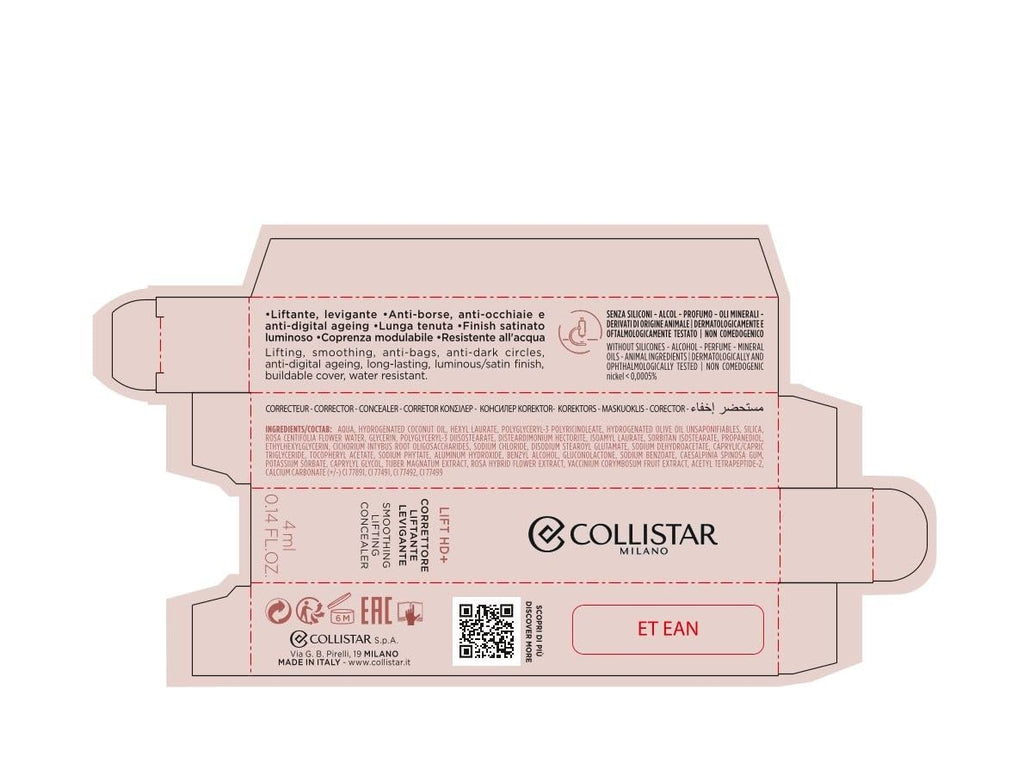Collistar LIFT HD+ Concealer 4ml - 5 Sabbia