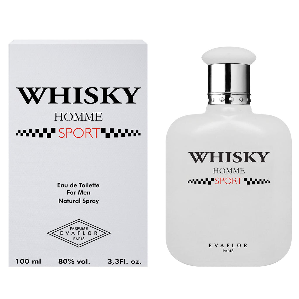 Evaflor Whisky Homme Sport Eau De Toilette 100ml - Eau de Toilette at MyBeautyBoutique by Whisky