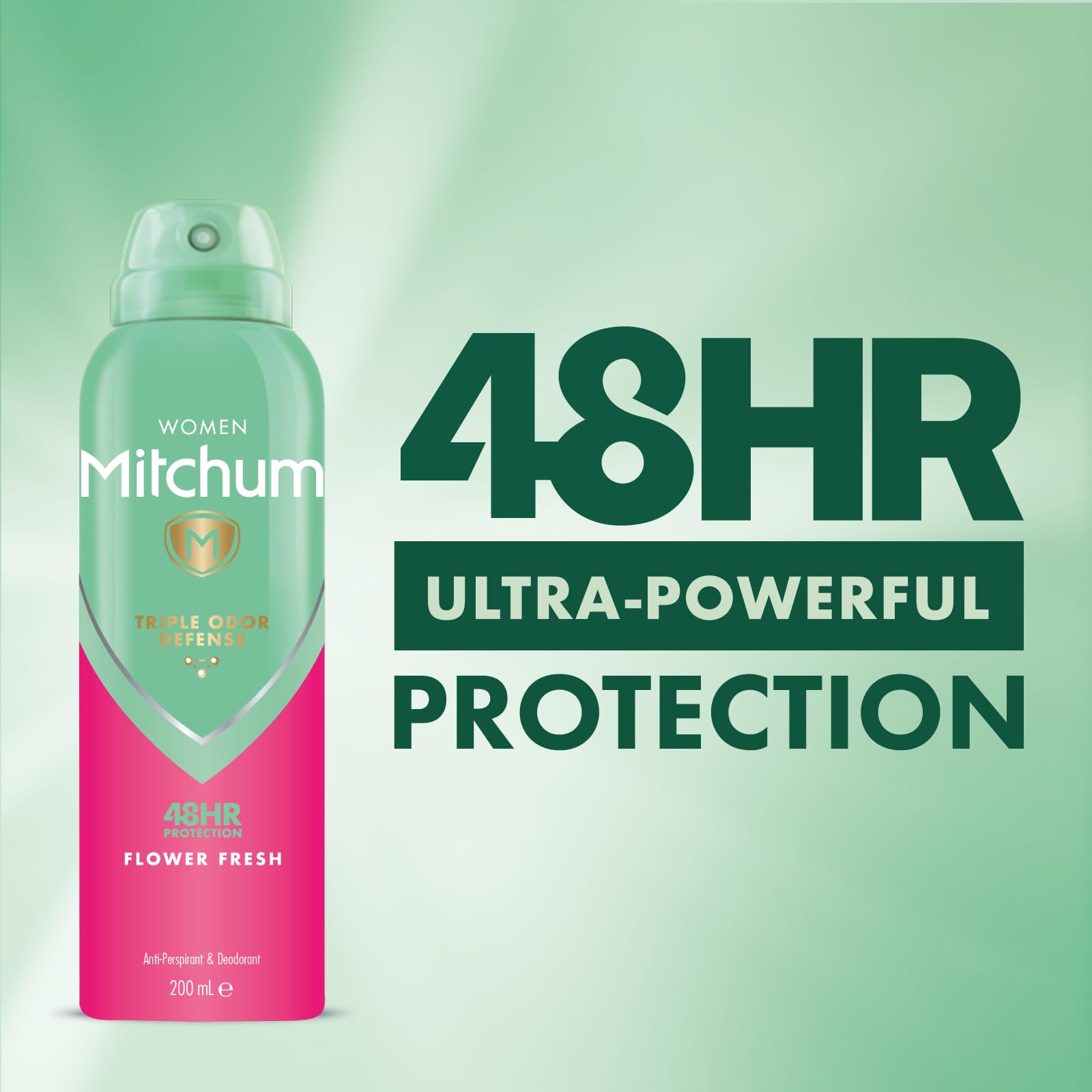 Mitchum Women Triple Odor Defense 48HR Protection Flower Fresh Antiperspirant & Deodorant 200ml - Personal Hygiene at MyBeautyBoutique by Mitchum