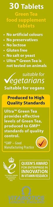 Vitabiotics Ultra Green Tea Tablets 