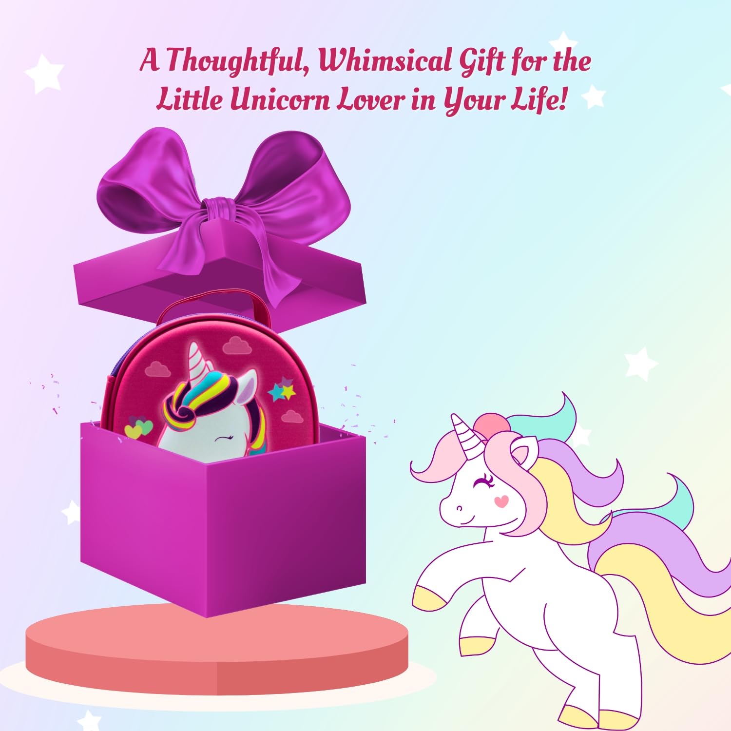Air-Val Eau My Unicorn Gift Set 100ml EDT + Lip Gloss + Bag