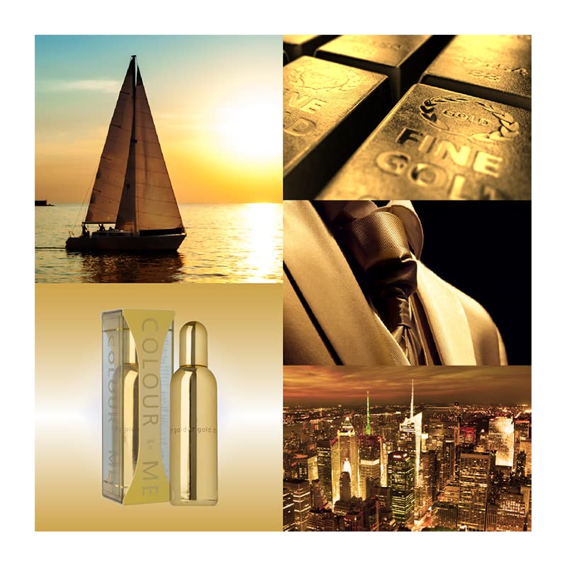 Colour Me Gold Gift Set 50ml EDT + 10ml Roll-on Perfume - Eau de Toilette at MyBeautyBoutique by Colour Me