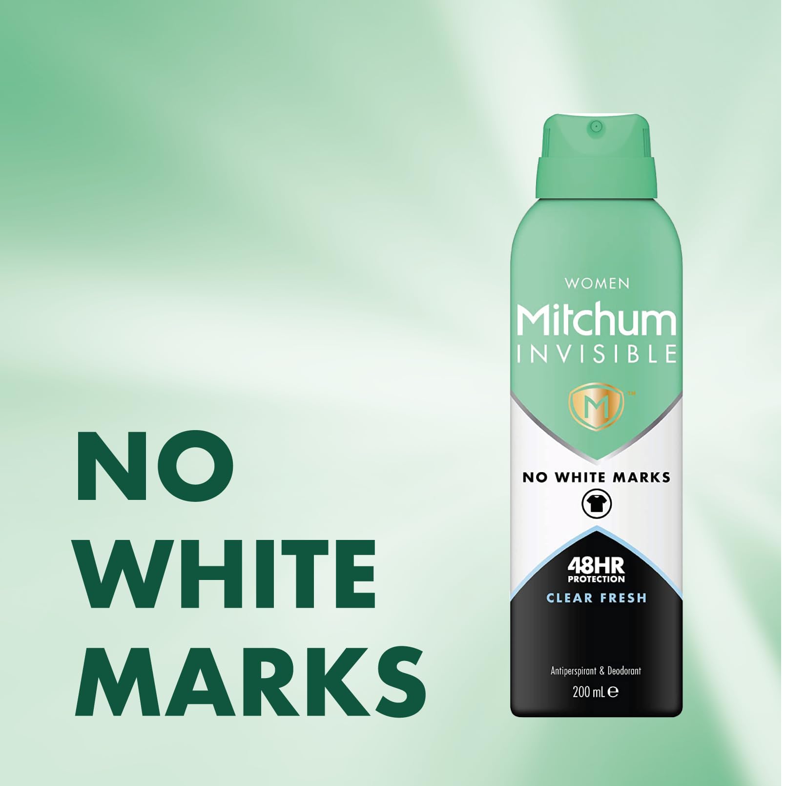 Mitchum Invisible Women 48Hr Protection Clear Fresh Anti-Perspirant Deodorant 200ml - Health & Beauty at MyBeautyBoutique by Mitchum