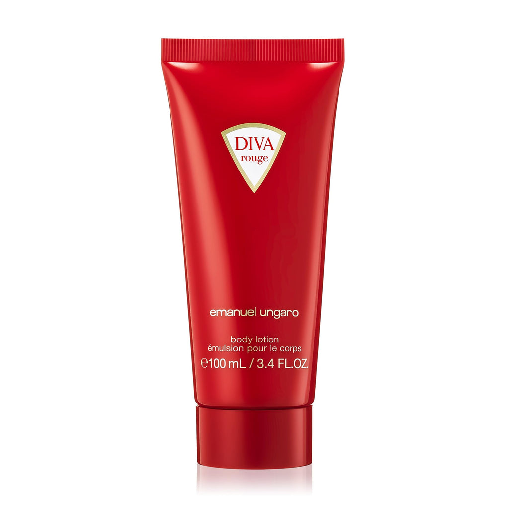 Emanuel Ungaro Diva Rouge 3 Piece Gift Set: Eau de Parfum 100ml - Body Lotion 100ml - Pouch