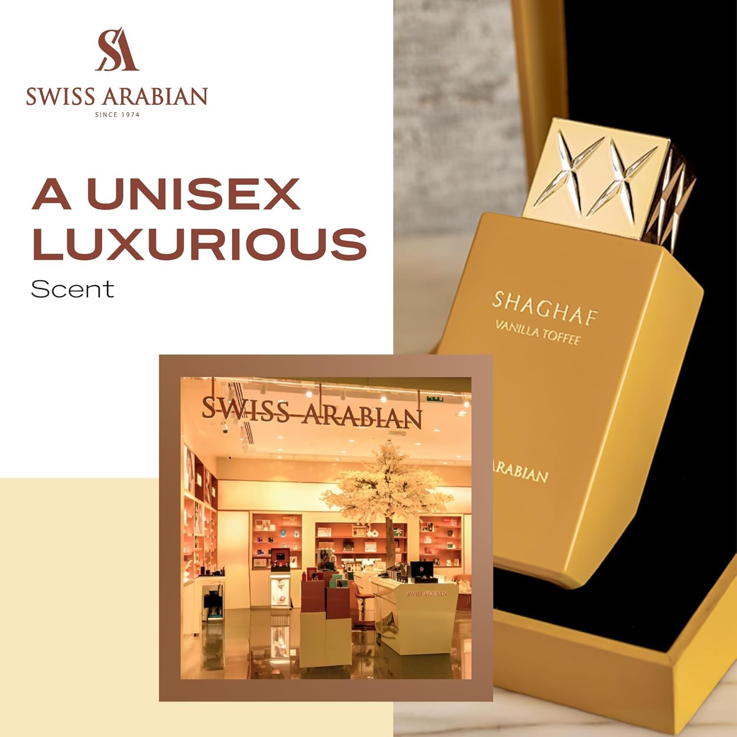 Swiss Arabian Shaghaf Vanilla Toffee Eau de Parfum 75ml Spray