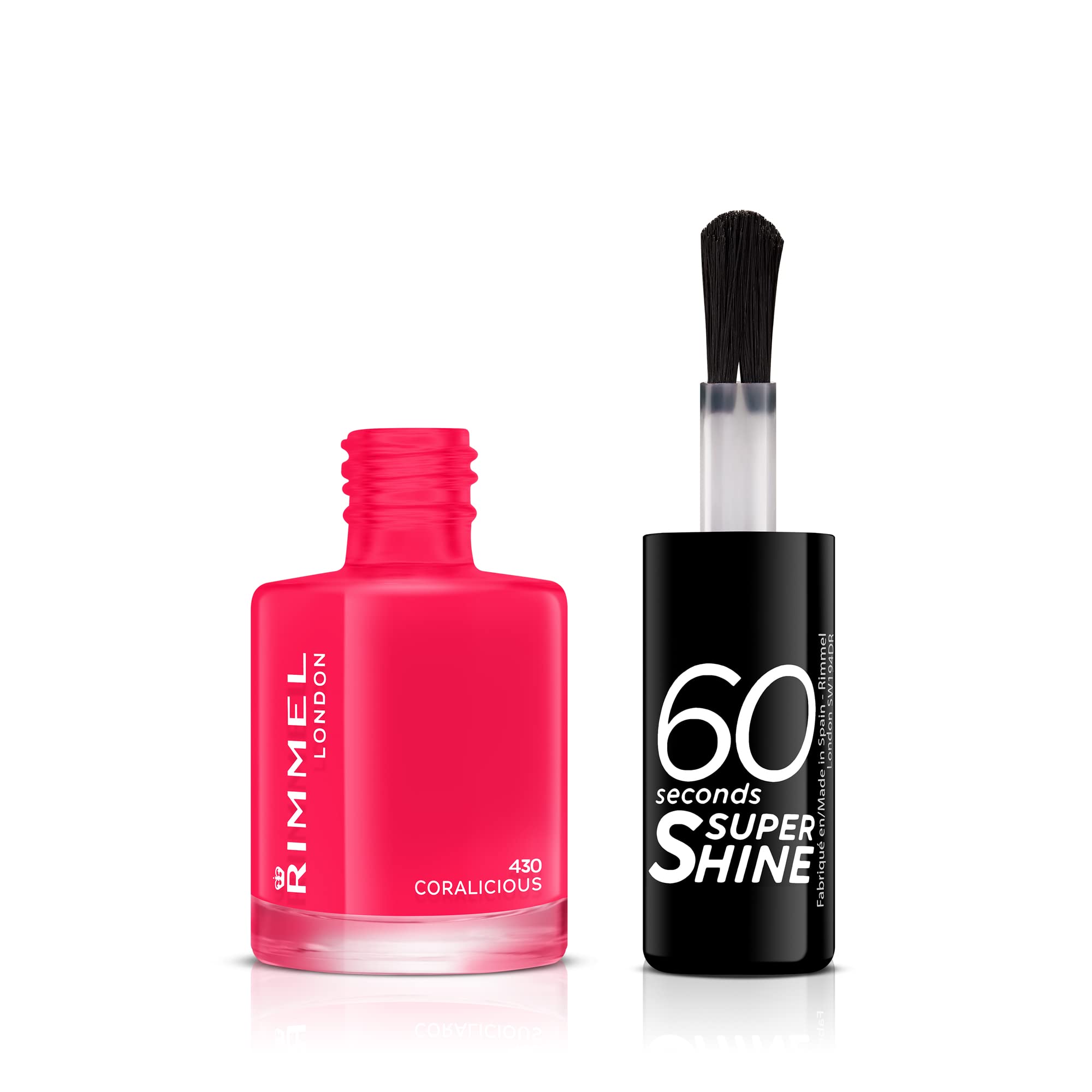 Rimmel 60 Seconds Super Shine Nail Polish 8ml - 430 Coralicious