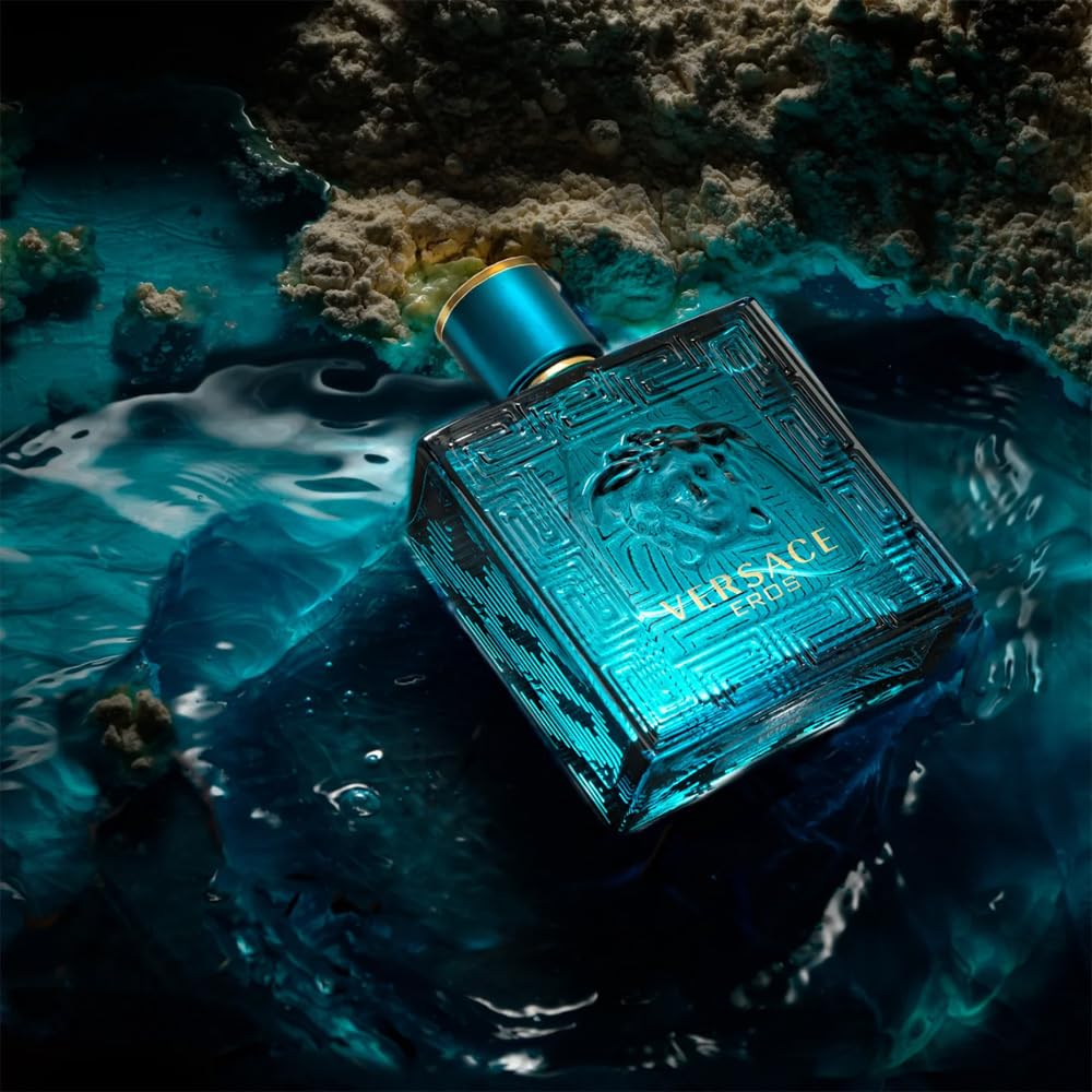 Versace Eros 3 Piece Gift Set: Eau de Toilette 50ml - Shower Gel 50ml - Aftershave Balm 50ml - Gift Set at MyBeautyBoutique by Versace