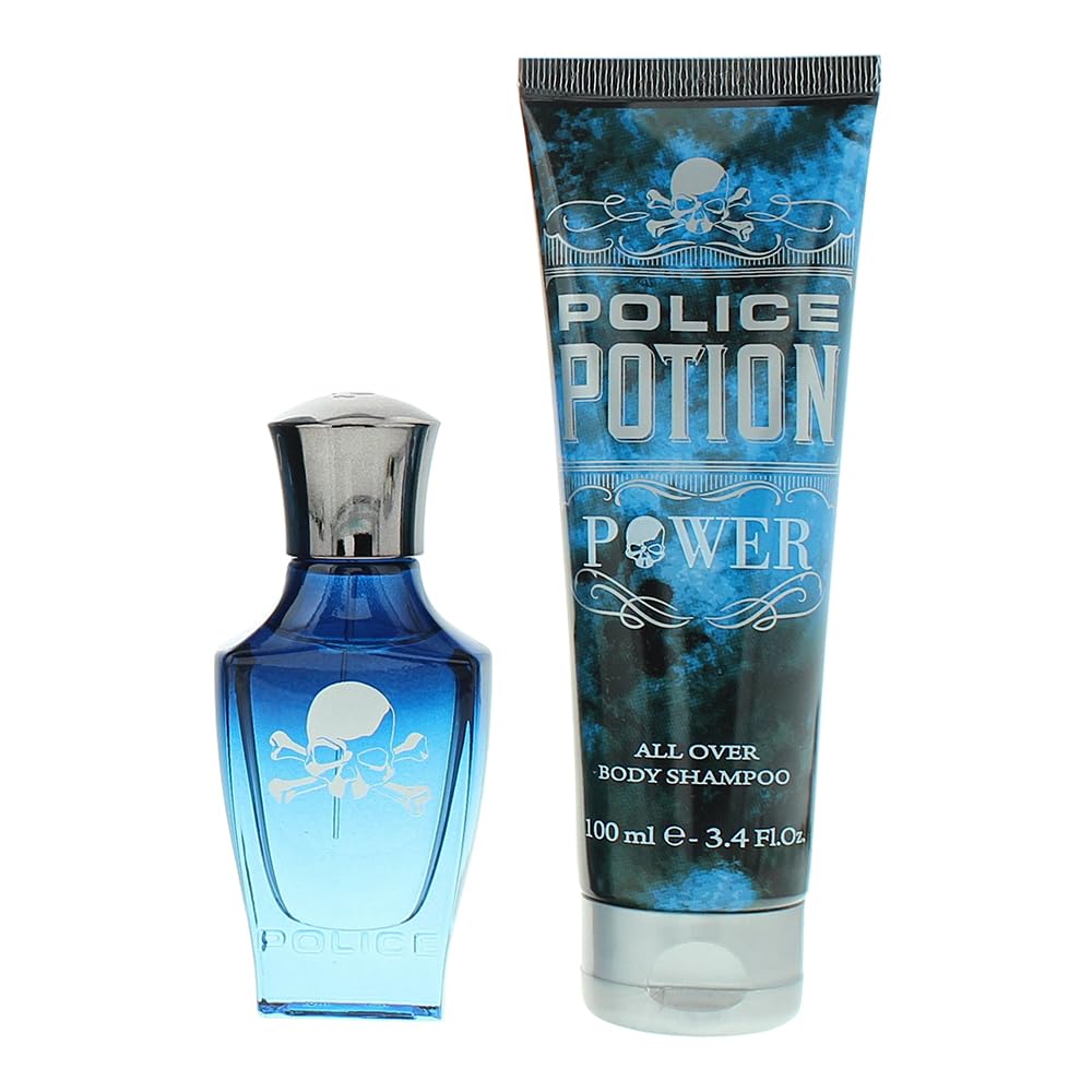 Police Potion Power 2 Piece Gift Set: Eau De Parfum 30ml - Shower Gel 100ml - Eau de Perfume at MyBeautyBoutique by Police