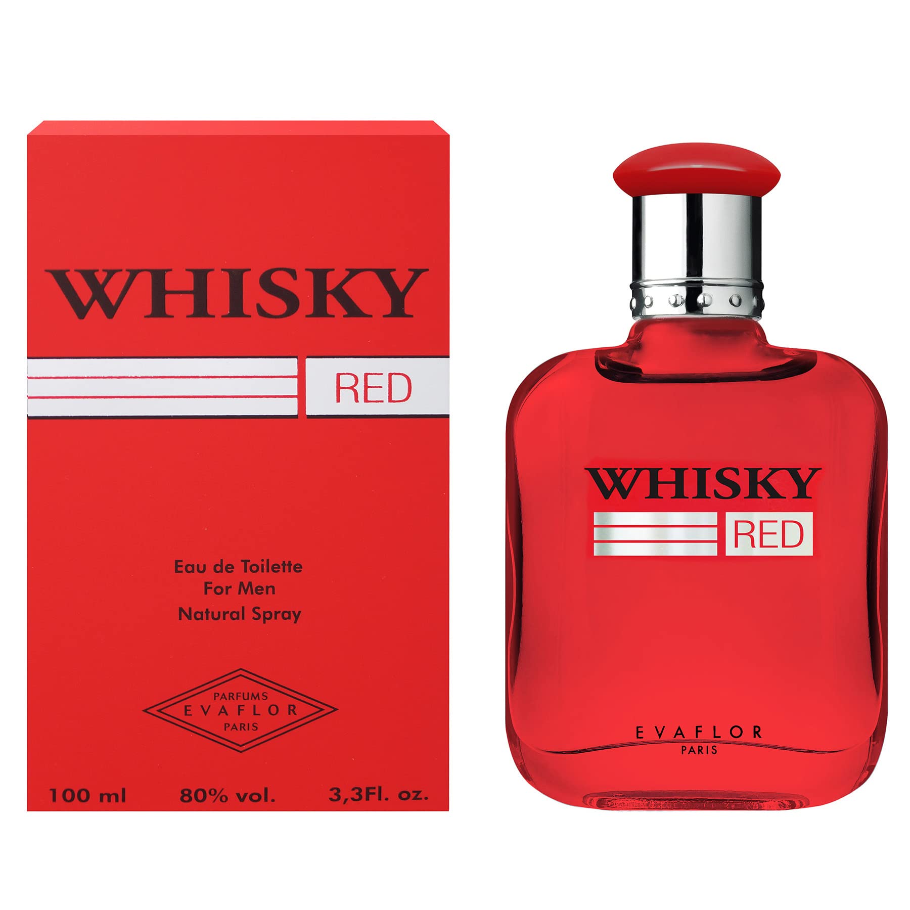 Evaflor Whisky Red Eau De Toilette 100ml - Eau de Toilette at MyBeautyBoutique by Whisky