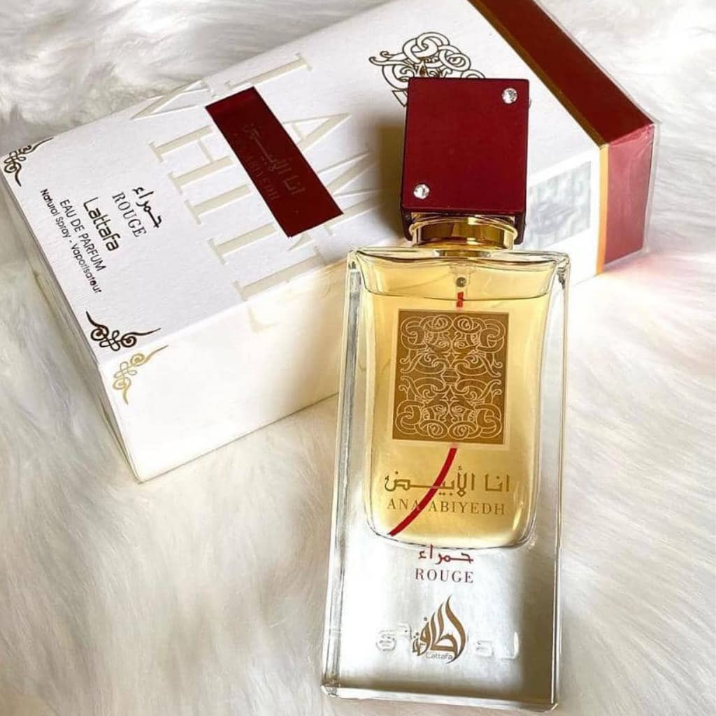 Lattafa Perfumes Ana Abiyedh Rouge Eau de Parfum 60ml Spray - Unisex at MyBeautyBoutique by Lattafa Perfumes