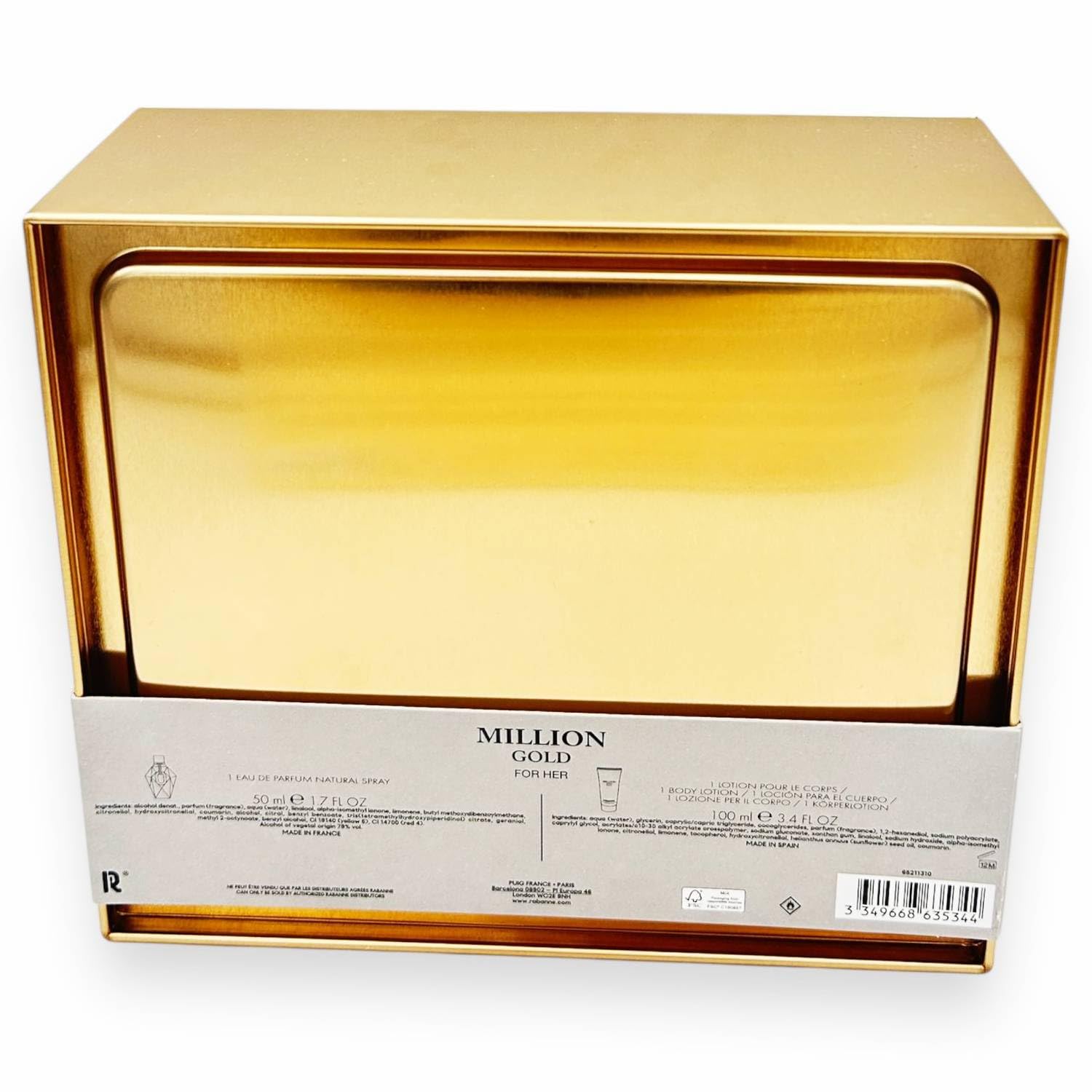 Paco Rabanne Million Gold for Her Eau de Parfum 50ml Spray